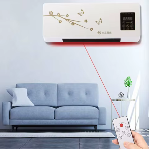 Cooling and Heating Air Conditioner Small Wall Mounted Air Conditioner for Living Room Bedroom Small Wall Air Conditioner 10 best sales air conditioner btu - №10