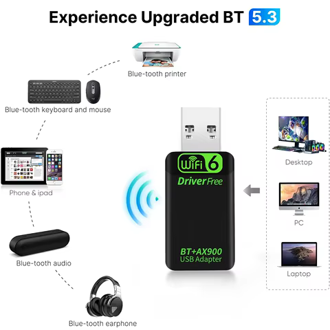12 best sales wifi bluetooth usb adapter - №9