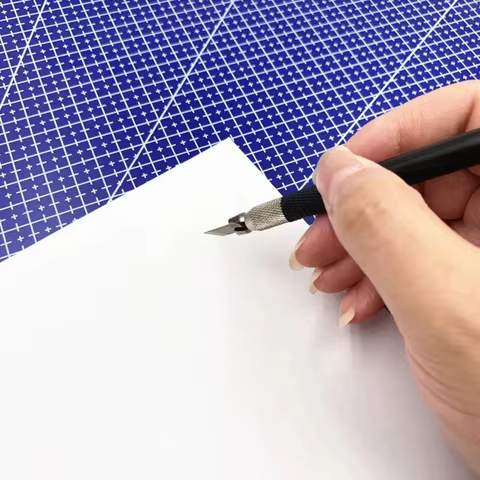PP Cutting Mat Workbench Patchwork Cut Pad Sewing Manual DIY Knife Engraving Leather Cutter Board Single Side Underlay 10 best sales self cut system - №2