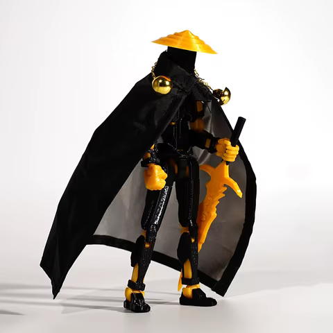 3D Printed Mannequin Dummy 13 Black Gold Demon Series Toys Action Figures Multi-Jointed Movable Shapeshift Robot Ornaments Gifts 12 best sales joy toy mech - №6