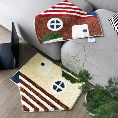 10 best sales irregular shaped rug - №4