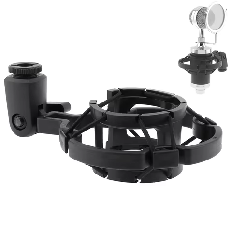 Plastic Recording Studio Clip Spider Microphone Stand Shock Mount with Transfer for Computer Condenser Mic 6 best sales lewitt - №6