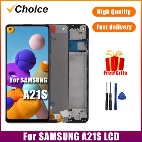 for Samsung A21s LCD Display Touch Screen Digiziter Assembly pantalla For Samsung A217 With Frame LCD Display 10 best sales samsung a21s screen replacement - №5
