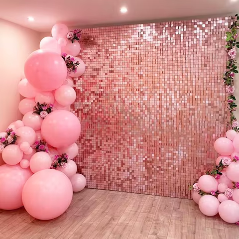 2M Birthday Party Decoration Backdrop Curtain Sequin Wedding Decor Background Baby Shower Glitter Backdrop Adult Anniversary 12 best sales wedding photo background - №6