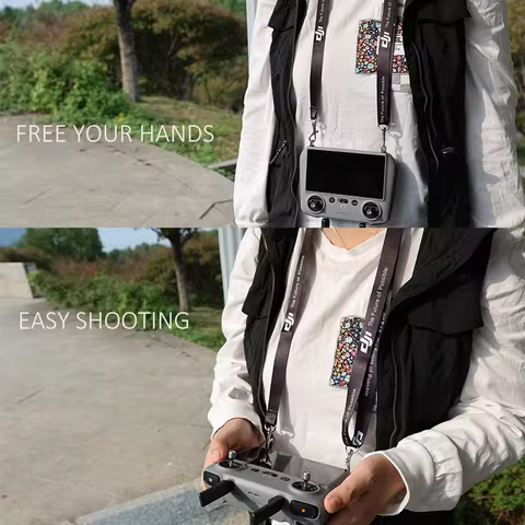 For DJI Mini 3/4 Pro AIR 3 Neck Strap Lanyard W Screws for Mini 3 4 Pro MAVIC 3 PRO DJI RC 2 Remote Controller Drone Accessories 8 best sales drone dji phantom 3 - №5