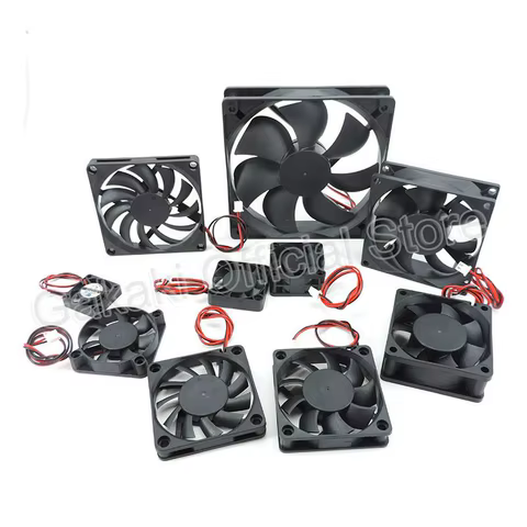 4010 12025 8010 30mm dc 5V 12V 24V Cooling Fan Brushless Motor Case Quiet 40MM 50MM 60MM 70MM 80MM 90MM 120MM for 3D print 2PIN 8 best sales growbox 40x40 - №1
