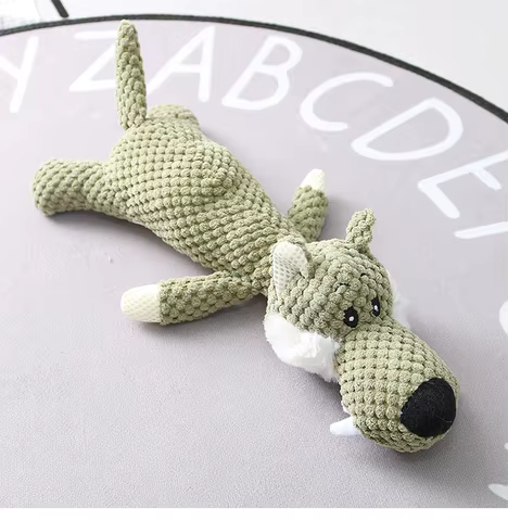 Plush Cartoon Puppy Dog Toy Pet Dog Chew Squeak Toys for Small Dogs Teeth Grinding Pet Products Dog Accessories 8 best sales pitbull plush - №4