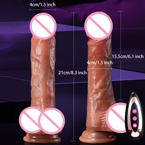 Realistic Dildos Vibration For Women Masturbation Sexy Adult Sex Toys Anal Toys Penetration Anal Thrusting Penis Dildo Vibrator 8 best sales thrusting penis - №6