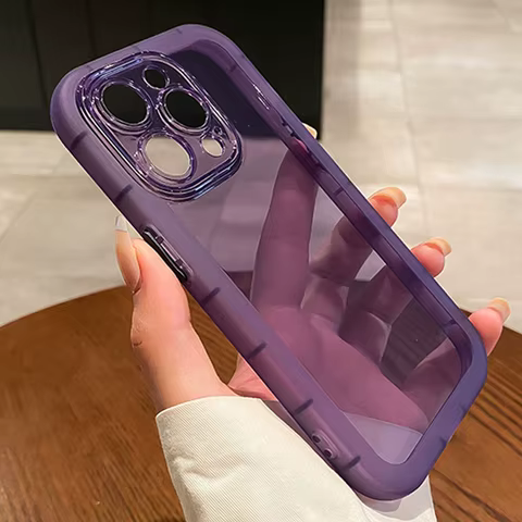Shockproof Silicone Bumper Clear Phone Case For iPhone 16 15 14 13 12 11 Pro Max XR X XS 7 8 Plus Soft Transparent Cases Cover 12 best sales iphone xmax case - №9