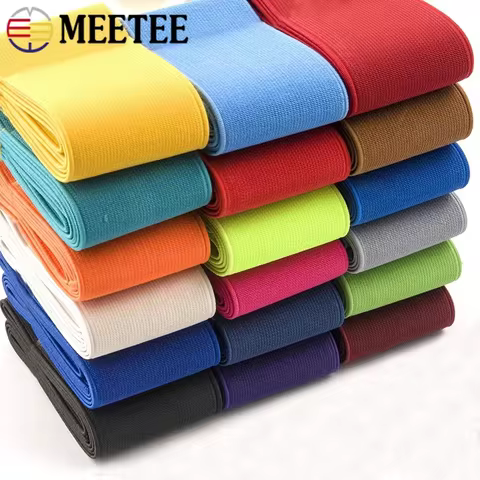 3/5M 25/30/40/50mm Flat Elastic Band for Sewing Pants Waistband Rubber Cord Tape Stretch Webbing Bands DIY Clothes Accessories 10 best sales rubber for clothes - №9