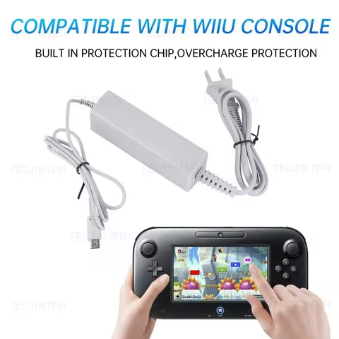 AC Charger Adapter for Nintendo Wii U Gamepad Charging Cable Controller Joystick EU Plug Home Wall Power Supply for WiiU Pad 6 best sales controller converter - №5