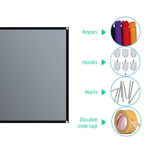 12 best sales reflective projector screen - №4