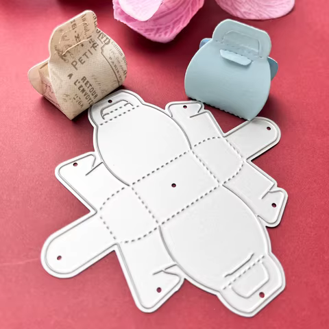 Metal Cuts Stamp Embossing Stencil Box Cutting Dies for Card Making Scrapbooking Paper Craft Album Stamps DIY Circular Decoratio 8 best sales cutting dies box - №2