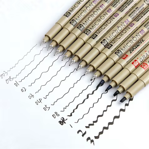 10 best sales fineliners - №1