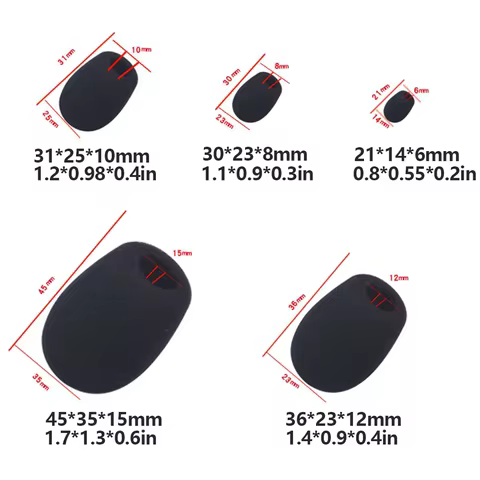 10Pcs Foam Mini Microphone Covers Mic Protector Replacement Covers Headset Windshield Sponge Covers Microphone Cover for Mic 10 best sales mic foam cover - №1