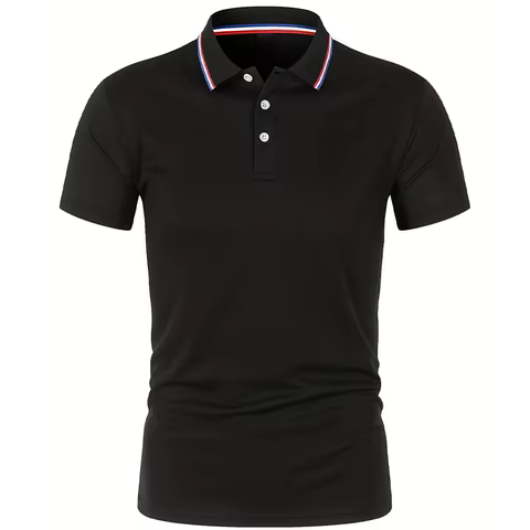 2025 Hot Sale Men's Summer Casual Breathable Comfortable Polo Shirt Men's Solid Color High Quality Short Sleeve T-Shirt 8 best sales replica ralph loren - №1