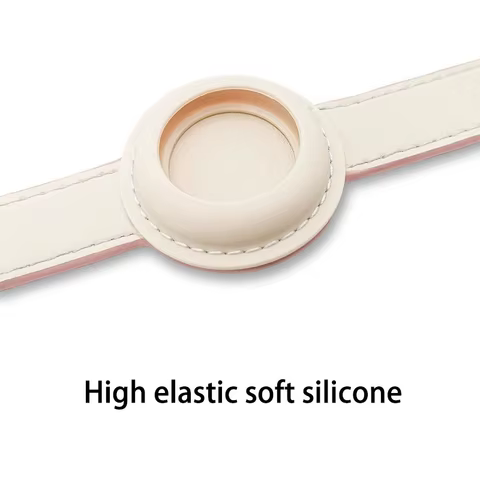 For Apple Airtag Protective Tracker Waterproof Pet Dog Anti-lost Positioning Silicone PU Collar Anti-lost Pet Cat Dog Collar 8 best sales air tag dog collar - №3