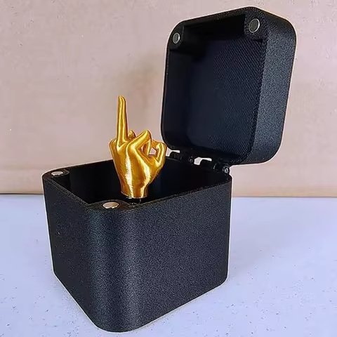 Interesting Prank Gift Middle Finger In Box Box Funny Creative Gifts Office Desk Decoration Home Decoration Gifts For Guests 10 best sales thank you gifts - №5