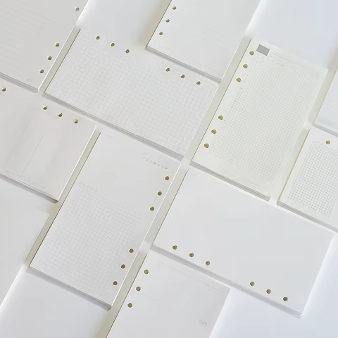 A5 A6 A7 Woodfree Printing Paper Planner Inner Pages For Filofax Creative Office Notebook Spiral Filler Papers Binder Inner Page 10 best sales a6 refill paper - №10