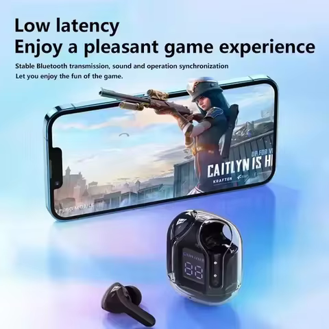 T2 Tws Wireless Bluetooth Headset Transparent Headphones ENC Power Digital Display Stereo Sound Earphones for All Smartphones 8 best sales bateria redmi note 7 - №7