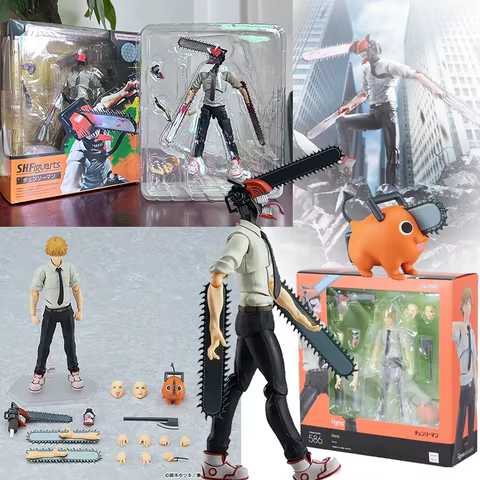 Bandai S.H.Figuarts Chainsaw Man Denji Figma #586 Anime Action Figure PVC Model Movable Collectible Toy Gifts 10 best sales sh figuarts bootleg - №4