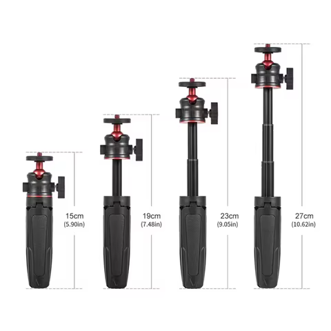 Extension Pole Tripod, Mini Selfie Stick Tripod Stand Handle Grip for GoPro Insta360 DJI Action Pocket Camera 6 best sales tripod handle - №4