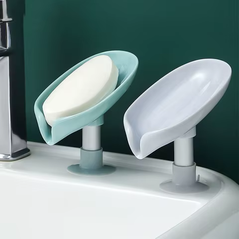 2pcs Soap Box Creative Draining Soap Storage Rack Punch Free Suction Cup Personalized Cute Household Shelf Bathroom Artifact 10 best sales customized hole punch - №8