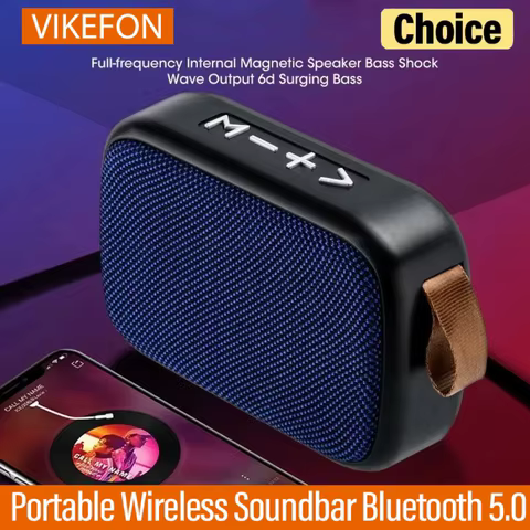 Mini Fabric Speaker Portable Wireless Soundbar Bluetooth 5.0 Outdoor Indoor Sport HIFI Loudspeaker J Support TF Card FM L Radio 8 best sales j sound speaker - №7