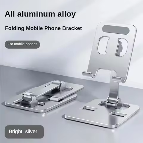 Universal Aluminum Alloy Portable Tablet Holder For iPad Adjustable Flexible Folding Lazy Desktop Live Mobile Phone Stand Mount 8 best sales stylance - №7