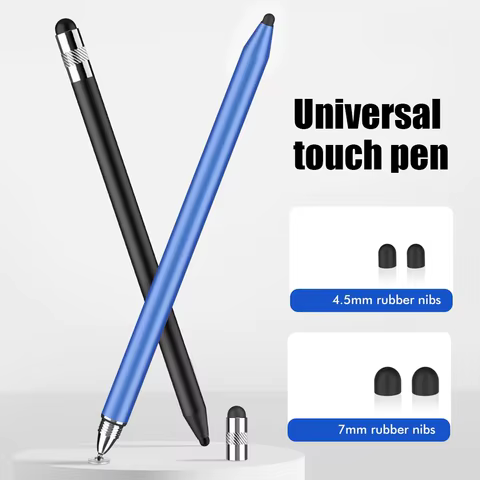 Universal Touch Pen For iPad Android Smart Phone Android Stylus For Tablet Pencil Capacitive Stylus Double Dual Silicone Head 12 best sales pen touch screen - №11