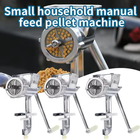 Manual Feed Pellet Machine Feed Extrusion Processing Tool Household Small Suitable For Feeding Fish Birds And Small Pets T9O6 10 best sales fish feed pellet machine - №3