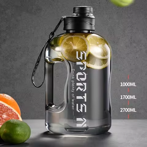1.7L/2.7L Sports Water Bottle Gym Cycling Cup Portable Large Capacity Water Bottle For Fitness Camping Men Water Kettle 10 best sales thermoflask - №10