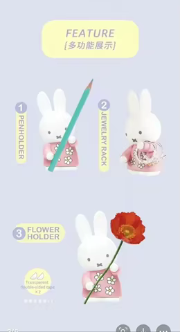 2025 New Kawaii Miffy Storage Rack Doll Ornament Storage Rack Series Moeld Figure Toy 10 best sales miffy sticker - №4