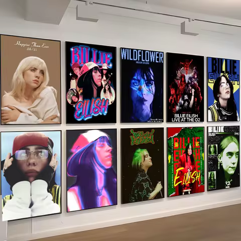 Pop Star B-billie Classic Movie Posters HD Quality Poster Wall Art Painting Study Nordic Home Decor 6 best sales judo poster - №2