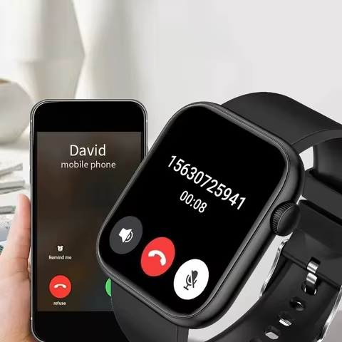 T168 Wireless Calling Smart Watch Make Answer Call Full Touch Sport Fitness SmartWatch For Women Men 10 best sales full touch smartwatch - №9