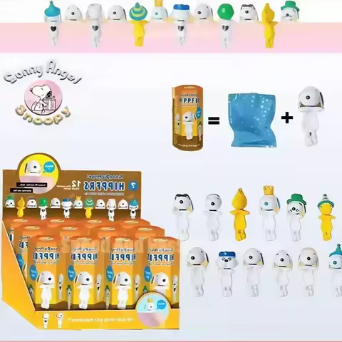 New Hipper Angel Snoopy Blind Box Computer Mobile Phone Decoration Ornaments Kawaii Mini Figure Anime Model 10 best sales mini brands - №8