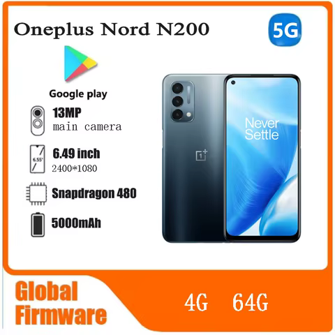 Oneplus Nord N200 5G SmartPhone CPU Qualcomm Snapdragon 480 Battery capacity 5000mAh 13MP Camera full screen used phone 12 best sales vkworld phones - №10