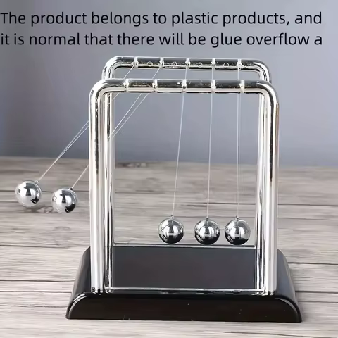 Newton's Cradle Balance Steel Ball Teaching Supplies Physics Science Pendulum Desktop Toys Stress Relief Gifts Home Decoration 8 best sales iron hide - №3