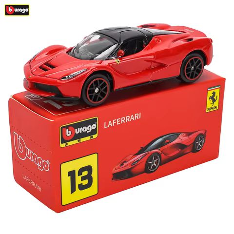 Bburago1:64 Ferrari series LAFerrari Model Small Collection Car Alloy Model Toy Gift Scene Decoration Classic and Exquisite 12 best sales audi r8 lego - №6