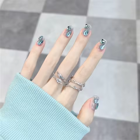 8 best sales dark blue nails - №1