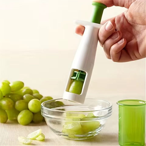 1pc,MultiFunctional Grape Cutter,Grape Kitchen Accessories, Cake Decoration Tool, Fruit Slicer, Kitchen Tools 10 best sales grape cutter - №6