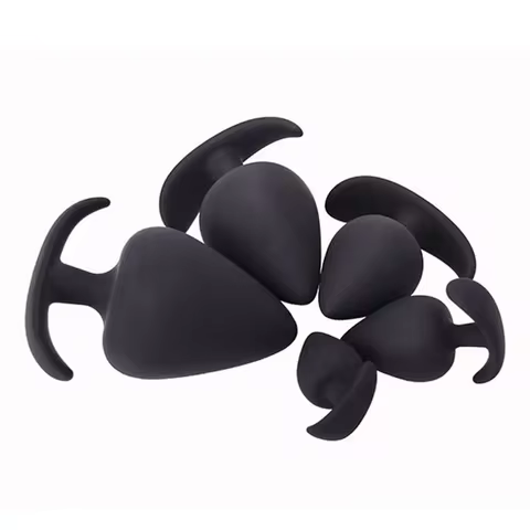 Silicone Anchor Anal Plug Big Butt Plug Anal Erotic Sex Toys For Men and Women 5 Sizes for Choice Drop shipping 6 best sales anal plug xxl - №3