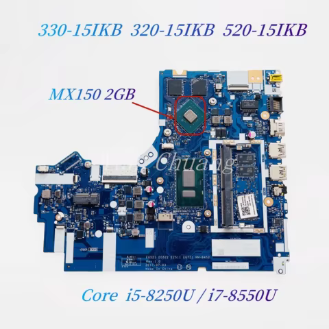NM-B452 For Lenovo Ideapad 330-15IKB 320-15IKB 520-15IKB 330-17IKB Laptop Motherboard i3 i5 i7-8550U MX150 2G 4G RAM 5B20R19909 10 best sales i7 8550u processor - №10