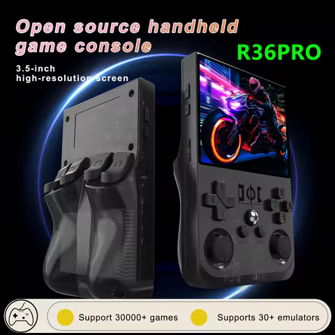 Open Source R36 PRO Retro Handheld Video Game Console Linux System 3.5 Inch IPS Screen Portable Pocket Video Player 128GB Games 10 best sales arcade powkiddy a12 - №8