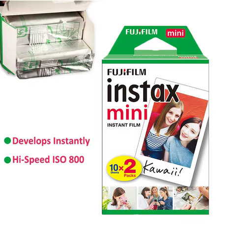 Fujifilm Instax Mini Film White Edge 10-100 Sheets of Film Photo Paper For FUJI Instant Photo Camera Mini 12 11 Mini 9 8 7s Evo 6 best sales fake instax mini - №2