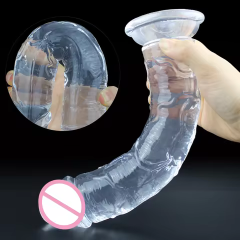 Cheap 5 Colors Small Transparent Dildo Suction Cup Jelly Dick Women Erotic Anal Sex Toys Soft Clitori Vaginal Masturbators Penis 8 best sales sex toys for penis - №8