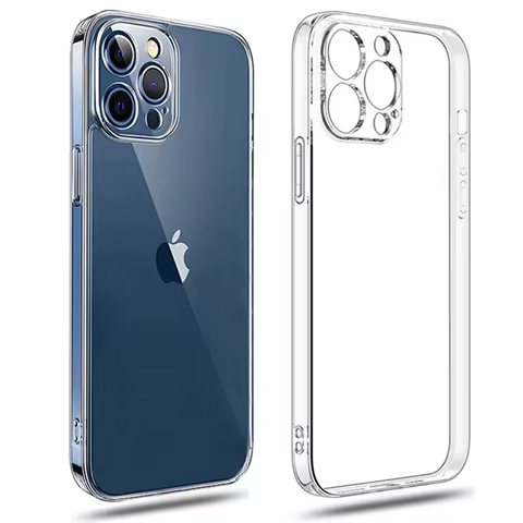 Ultra Thin Clear Phone Case For iPhone 11 12 13 14 15 16 Pro X XR XS Max Mini 7 8 Plus SE Silicone Soft Transparent Back Cover 10 best sales 16 pro - №9