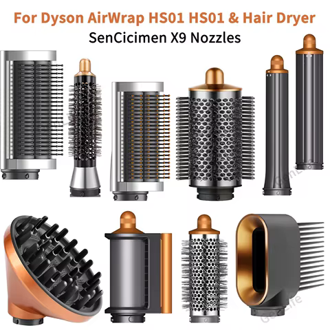 For Dyson Airwrap HS01 HS05 Hair Styling Nozzle Brush Anti fly Hair Nozzle For Dyson Hair Dryer Accessories Auto Hair Curling 8 best sales dyson airwrap brush - №5