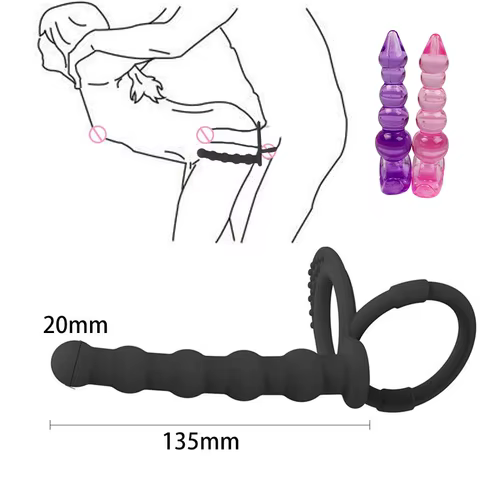 8 best sales beaded strap on dildo - №7