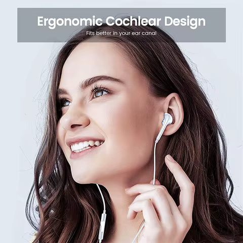 Original Wired Earphones For iPhone 16/15/14/13/12/11 Pro Max 7/8Plus XR/XS/X iPad In-Ear Earbuds Lightning USB-C 3.5mm Earphone 10 best sales apple iphone handsfree - №5